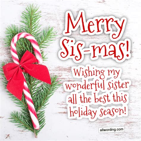 merry christmas sister messages